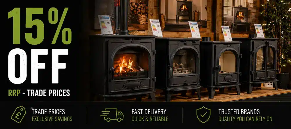 15% off woodburners