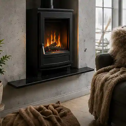 LPG stove installed in a contemporary room