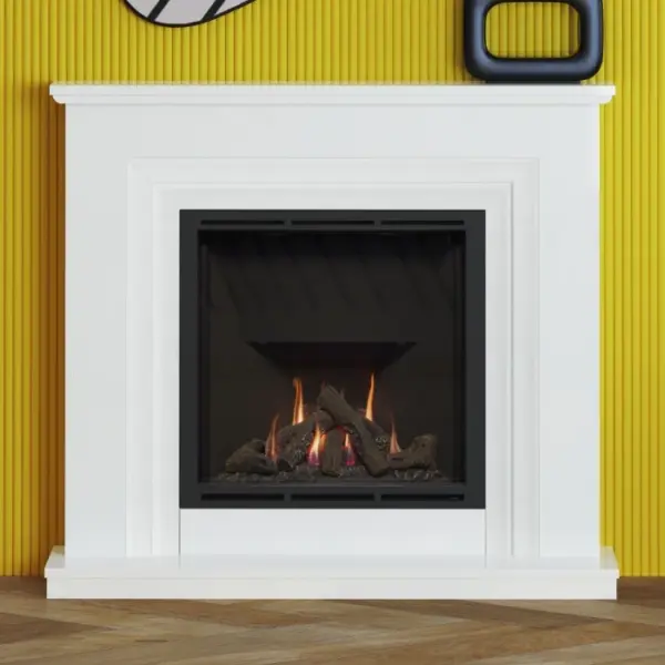 Flare Greenwood 48" Gas Marble Fireplace Suite