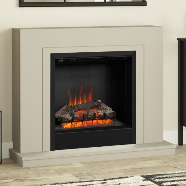 Flare Colby 38" Timber Electric Fireplace Suite