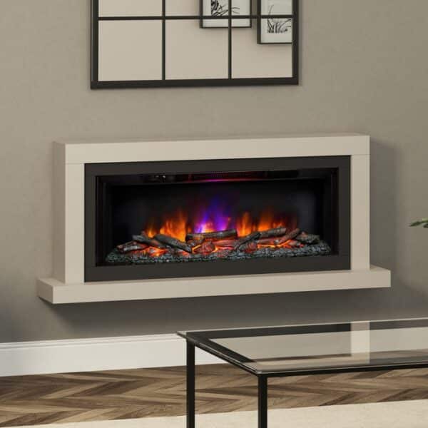 Flare Elyce Grande 55" Wall Mounted Electric Inset Fire