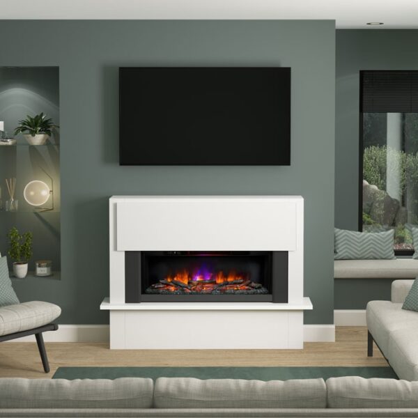 Flare Fairview 63" Timber Electric Fireplace Suite