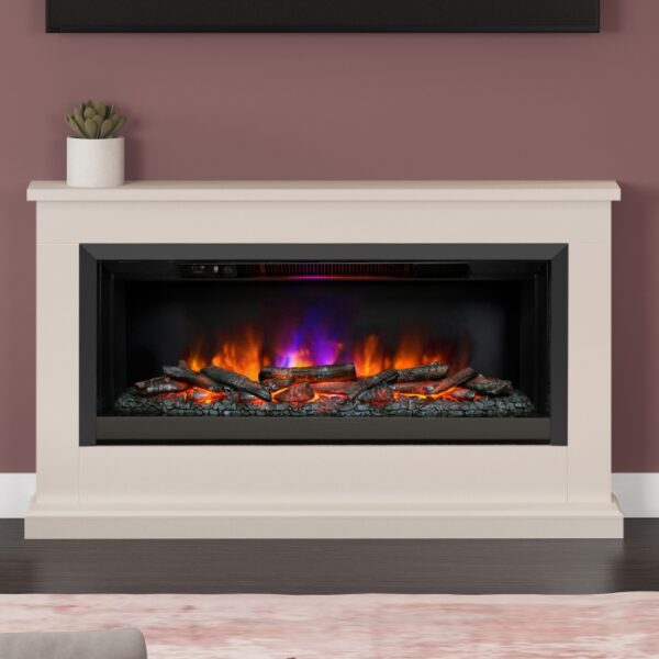 Flare Hansford Grande 52" Timber Electric Fireplace Suite