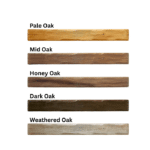 Colour chart for Ecostove Solid Oak Fireplace Mantel Beam