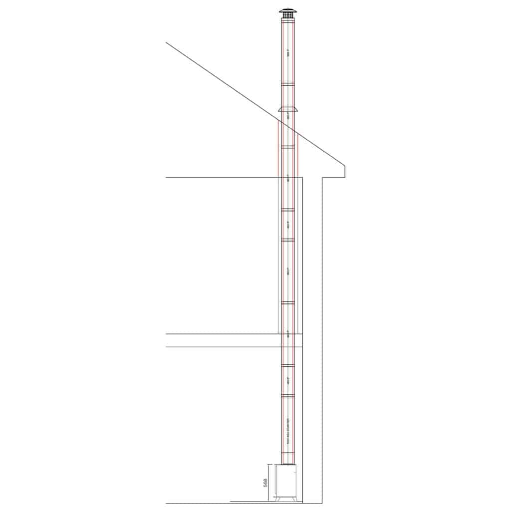 Schiedel Twin Wall Flue kit g