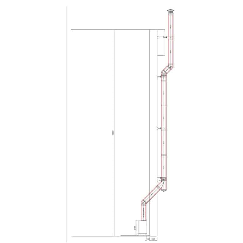 Schiedel Twin wall kit e