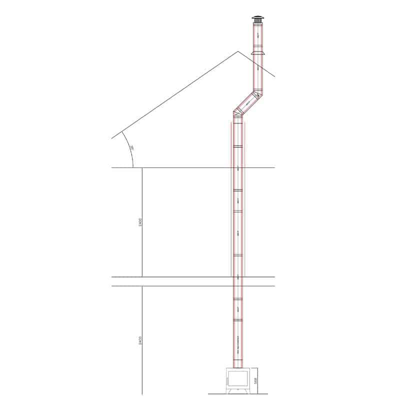 Schiedel Twin Wall Flue kit f