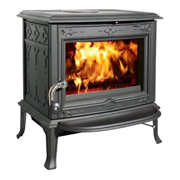 Jotul F100 ECO 2 Wood Burning Stove With Long Legs and Plain Door